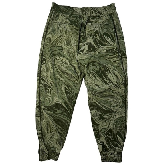 NWOT Athleta Brooklyn Jogger sumi green marble size 16 P - Picture 3 of 5
